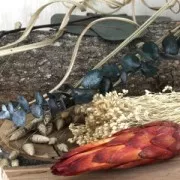 Eucalyptus Baby Blue Vert - fleur séchée pour création DIY x1 tige