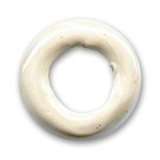 Anneau en céramique 24 mm Blanc irisé