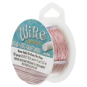 Fil de cuivre Craft Wire souple 0,32 mm Rose Gold anti-ternissement x13,7m