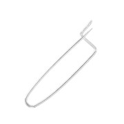 Broche à décorer avec perles, breloques & pompons 26 mm Placage Argent fin x1|raw }}