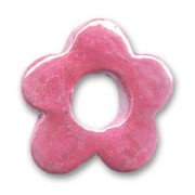 Fleur en céramique 22 mm Fuchsia irisé