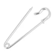 Epingle à kilt 58 mm argenté  x1