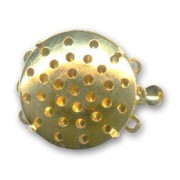 Fermoir 3 rangs tamis 19 mm Doré à l'or fin