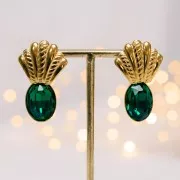 Serti pendentif à coller pour cabochon PureCrystal 4120 18x13 mm - Bronze x1