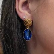 Serti pendentif à coller pour cabochon PureCrystal 4120 18x13 mm - Bronze x1