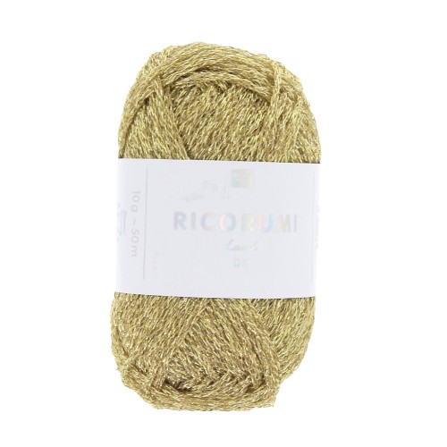 Laine Lamé Ricorumi par Rico Design pour Amigurumi - Doré 002 x10g