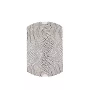 Berlingot en carton 7x7,5x2,3 cm motif serpent Blanc et Argenté x1