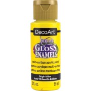 Peinture acrylique multi-surfaces - DecoArt Americana Gloss - Jaune Vif x59ml