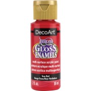 Peinture acrylique multi-surfaces - DecoArt Americana Gloss - Rouge Franc x59ml|raw }}