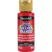 Peinture acrylique multi-surfaces - DecoArt Americana Gloss - Rouge Franc x59ml