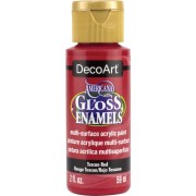 Peinture acrylique multi-surfaces - DecoArt Americana Gloss - Rouge Toscan x59ml