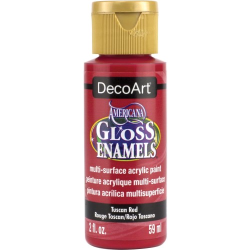 Peinture acrylique multi-surfaces - DecoArt Americana Gloss - Rouge Toscan x59ml