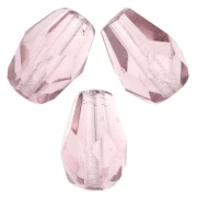 Poires facettées 7x5 mm Light Amethyst x25
