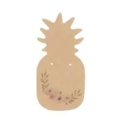Supports de présentation pour boucles d'oreilles en kraft forme ananas  x10