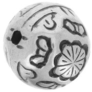 Perles Rondes en résine CCB 10 mm Argenté x 5