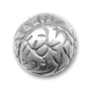 Perle Ronde en résine CCB 13 mm Argenté x1