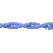 Perles Heishi rondelles  en pâte polymère 3x1 mm Bleu Ciel x39 cm|raw }}