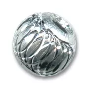 Perles aluminium 12 mm Argenté x5