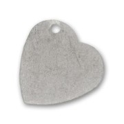 Pendentif coeur 28 mm argenté antique x1|raw }}