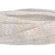 Cachemire Métallique  6 mm Gris clair chiné fil doré x 1 m