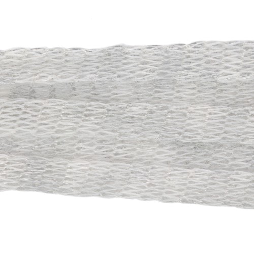 Cachemire Métallique  6 mm Gris clair chiné fil argenté x 1 m