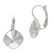 Dormeuses porte-cabochon à coller PureCrystal 4470 12 mm - Rhodié x2|raw }}