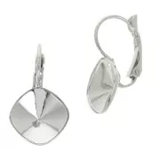 Dormeuses porte-cabochon à coller PureCrystal 4470 12 mm - Rhodié x2