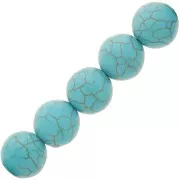 Perle imitation Turquoise ronde 12 mm x1