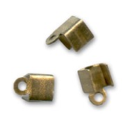 Pince lacet plat 4 mm bronze x6|raw }}