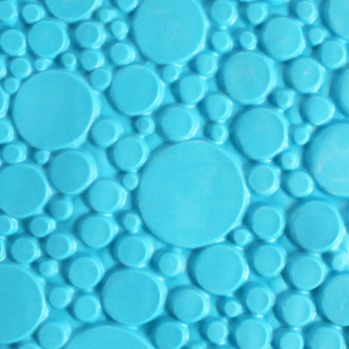 Plaque de texture 20.5x13.5 cm pour pâte polymère - Motif Bulles x1