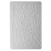 Plaque de texture 20.5x13.5 cm pour pâte polymère - Motif Bulles x1