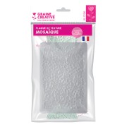 Plaque de texture 20.5x13.5 cm pour pâte polymère - Motif Mosaïque x1