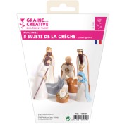 Moules en latex pour moulage - 8 santons pour crèche de Noël x1