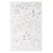 Moule en silicone pour pâte polymère, résine et pâte de métal - Floral x1