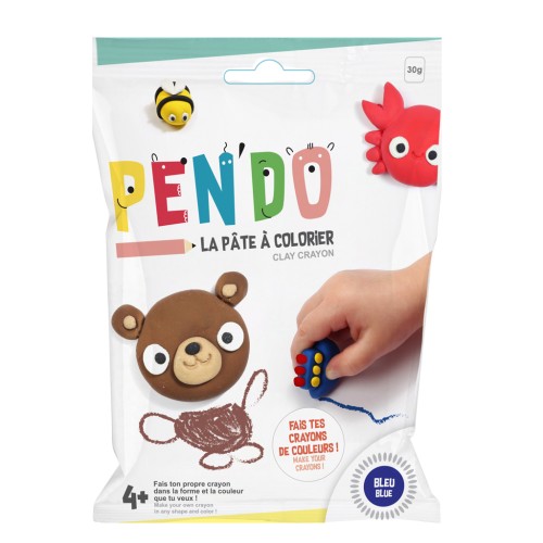 Pen'Do la pâte à colorier - Fabriquez vos propres crayons de couleurs - Bleu x30g