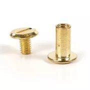 Vis chicago - attaches pour cuir et pâte fimo effet cuir x20