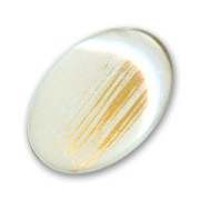 Cabochon ovale 18x13 mm White/Gold x1|raw }}