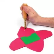 Tournevis perforateur avec 6 embouts pour cuir et pâte Fimo effet cuir x1