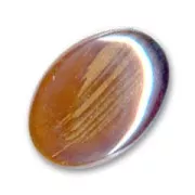 Cabochon ovale 18x13 mm Dark Topaz/Gold x1