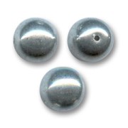 Perles en verre tchèque rondes 12 mm Labrador x5