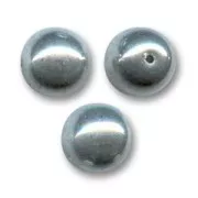 Perles en verre tchèque rondes 12 mm Labrador x5