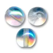Perles en verre tchèque rondes  6 mm Crystal AB x25