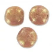 Perles en verre tchèque rondes  3 mm Opaque Luster Rose x50