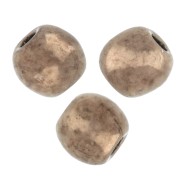 Perles en verre tchèque rondes  3 mm Gold Bronze x50