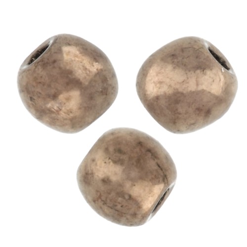 Perles en verre tchèque rondes  3 mm Gold Bronze x50