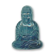 Bouddha 25x18 mm Marine Blue x1|raw }}