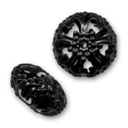 Ronde aplatie filigranée 23x14 mm Jet x1|raw }}