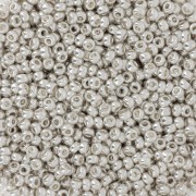 Preciosa Perles rocailles 11/0 2 mm - Terra Métallique - Argenté x20g|raw }}