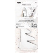 Sapins en papier nid d'abeille - déco de table Let's Party - Argenté x2