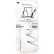 Sapins en papier nid d'abeille - déco de table Let's Party - Argenté x2